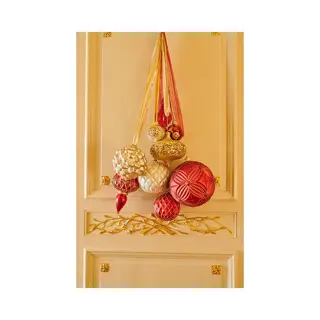 Kersthanger Rood/Goud - 29 cm - afbeelding 2