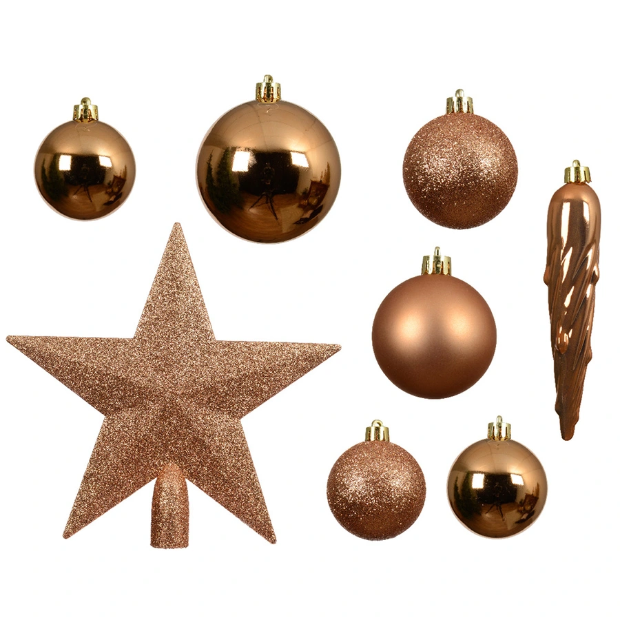 Kerstballen Mix 33 st. - Brandy - afbeelding 2