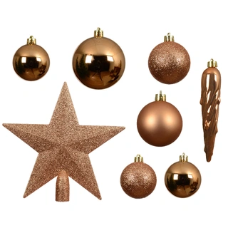 Kerstballen Mix 33 st. - Brandy - afbeelding 2