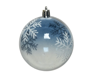 Kerstbal Sneeuwvlok - Nachtblauw