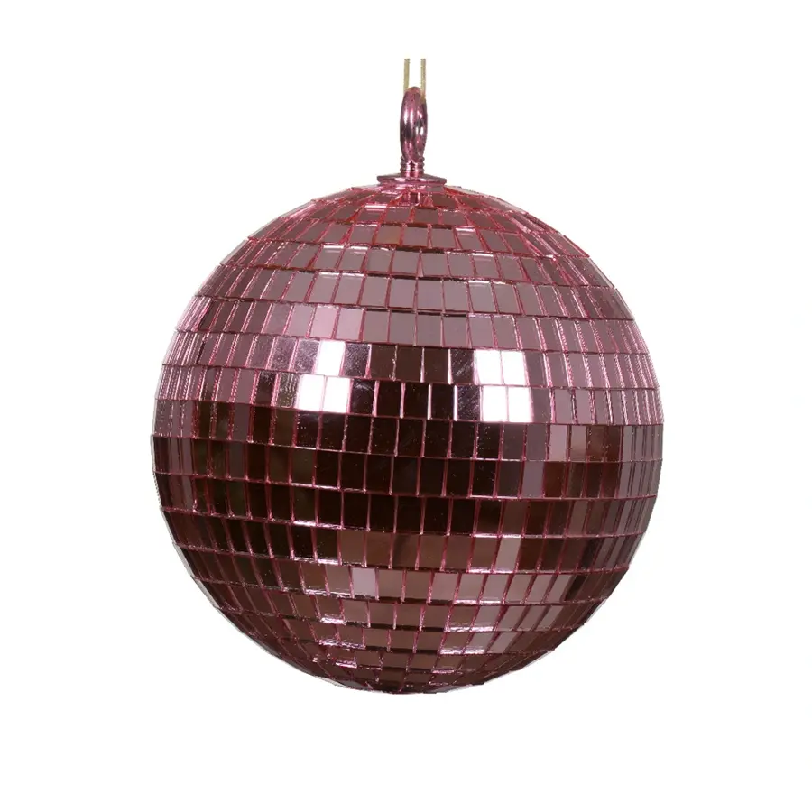 Kerstbal Foam Discobal Roze - Ø15 cm