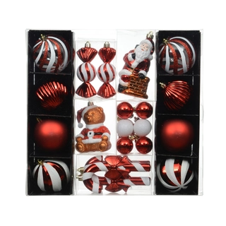 Kerstballen Mix 27 st. - Multi