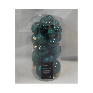 Kerstballen Mix 30 st. - Emerald