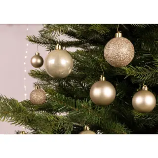 Kerstballen Mix 30 st. - Parel - afbeelding 2