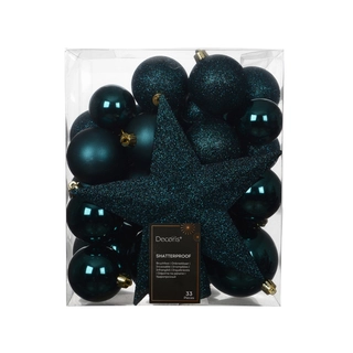 Kerstballen Mix 33 st. - Emerald