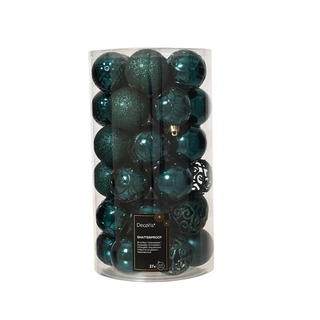 Kerstballen Mix 37 st. - Emerald