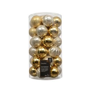 Kerstballen Mix 37 st. - Goud