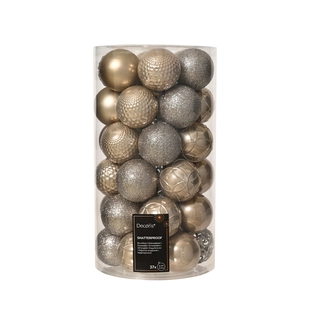 Kerstballen Mix 37 st. - Smokey Parel