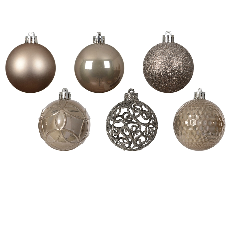 Kerstballen Mix 37 st. - Smokey Parel - afbeelding 2