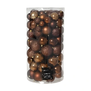Kerstballen Mix 100 st. - Brandy
