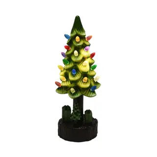 Kerstboompje met LED - 30 cm - afbeelding 1