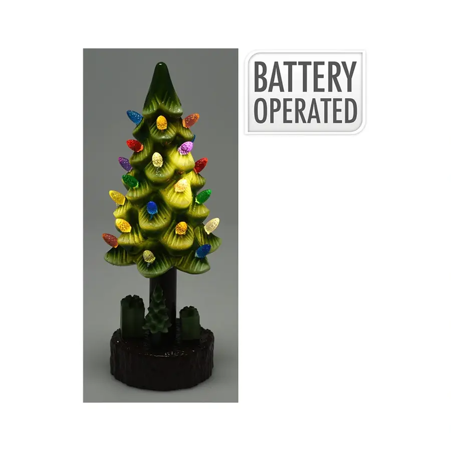 Kerstboompje met LED - 30 cm - afbeelding 2