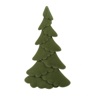 Countryfield Kerstboom Ovaal Gevlokt Mea L - Groen