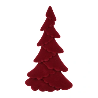 Countryfield Kerstboom Ovaal Gevlokt Mea L - Rood