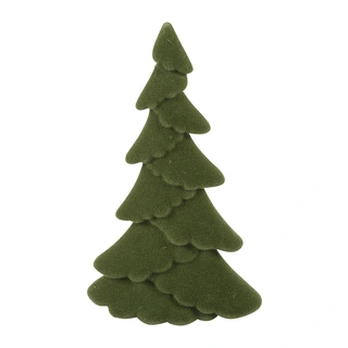 Countryfield Kerstboom Ovaal Gevlokt Mea M - Groen