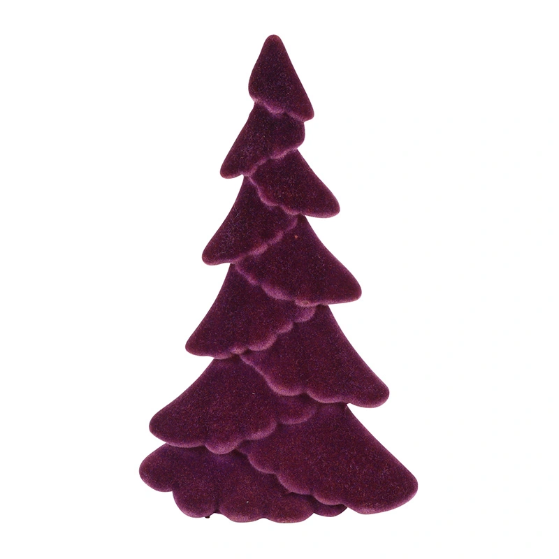 Countryfield Kerstboom Ovaal Gevlokt Mea M - Paars