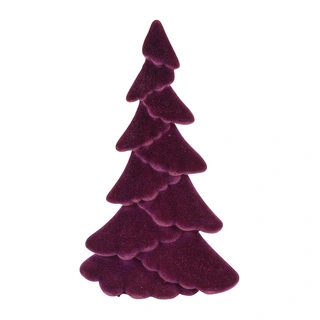 Countryfield Kerstboom Ovaal Gevlokt Mea M - Paars