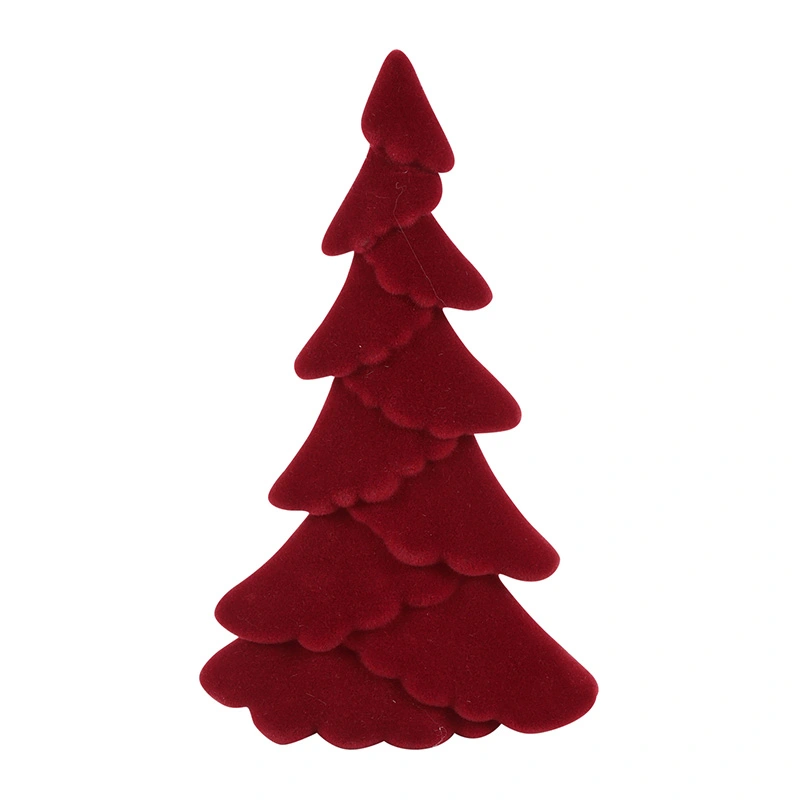 Countryfield Kerstboom Ovaal Gevlokt Mea M - Rood