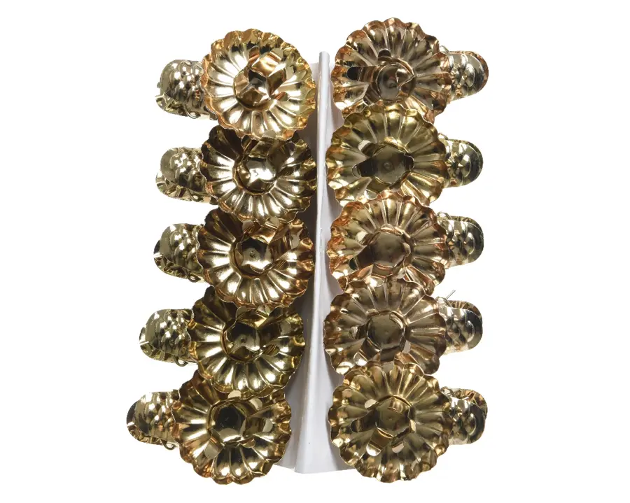 Kandelaar Met Clip 10 st. - Goud