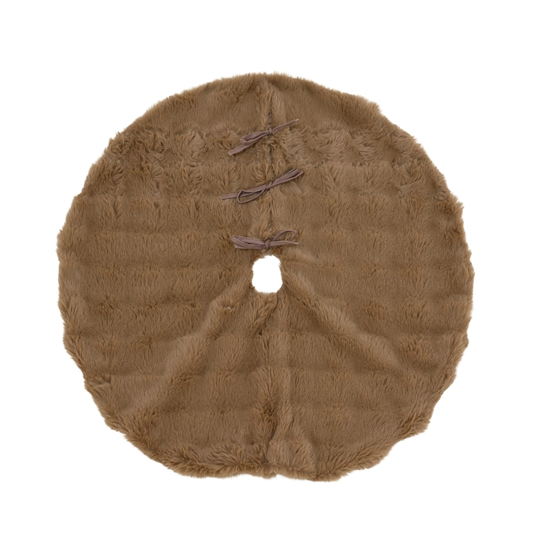 Kerstboomkleed Zacht Bruin - 90 cm