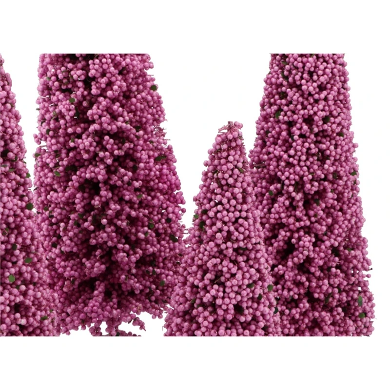 Kerstboompje Sparkle Berry Fuchsia - 60 cm - afbeelding 3