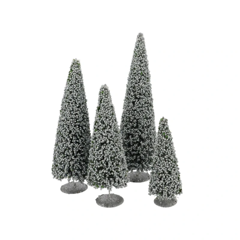 Kerstboompje Sparkle Berry Grey - 60 cm - afbeelding 2