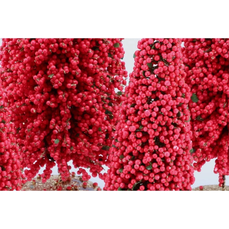 Kerstboompje Sparkle Berry Red - 40 cm - afbeelding 3