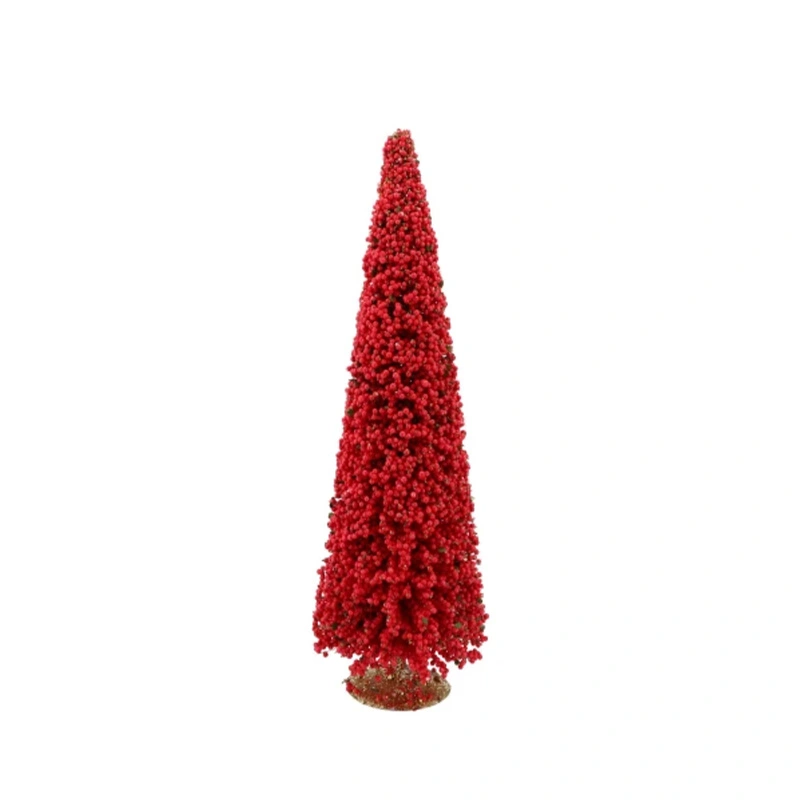 Kerstboompje Sparkle Berry Red - 50 cm - afbeelding 1
