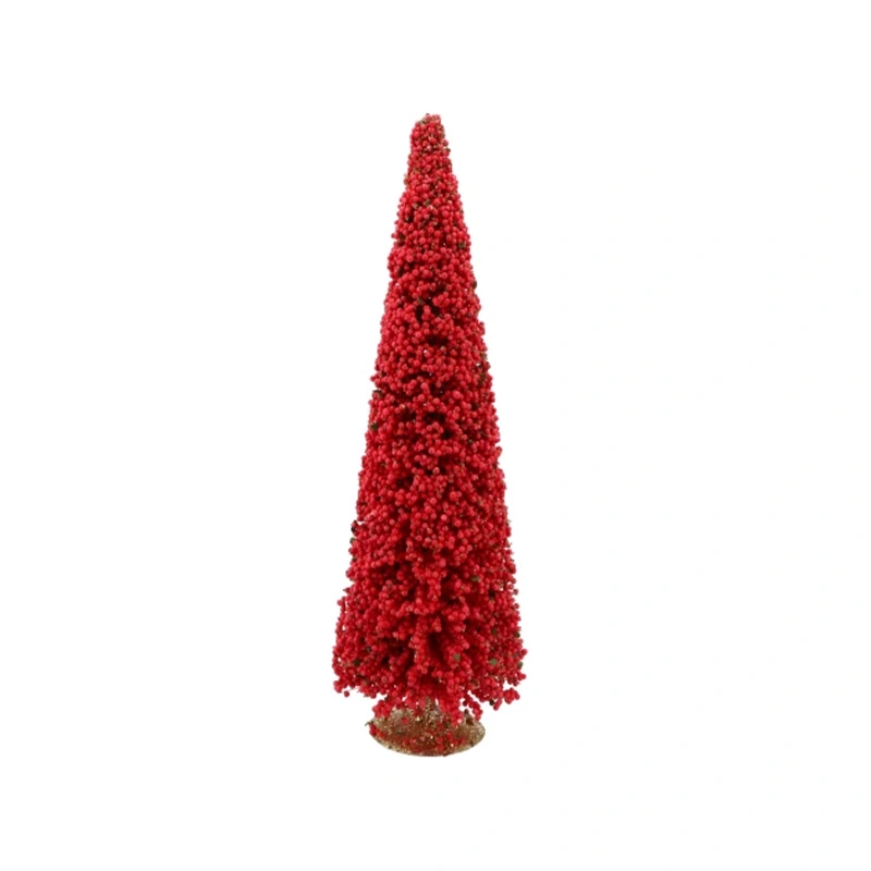 Kerstboompje Sparkle Berry Red - 60 cm - afbeelding 1