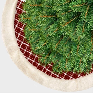 Kerstboomrok Helena Red - Ø105 cm