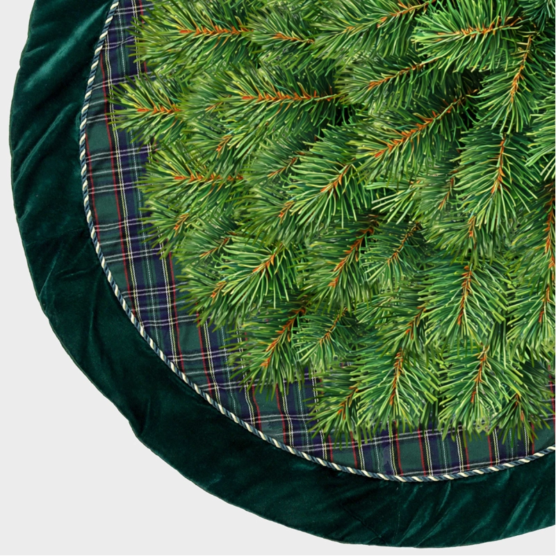 Kerstboomrok Tirza Dark Green - Ø105 cm