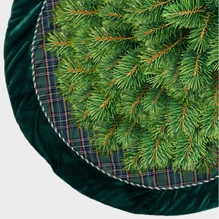 Kerstboomrok Tirza Dark Green - Ø105 cm