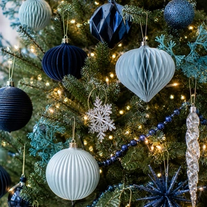 Kerstboomversiering blauw