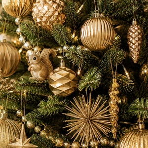 Kerstboomversiering goud