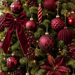 Kerstboomversiering rood