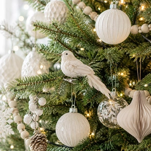 Kerstboomversiering wit