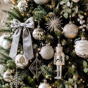 Kerstboomversiering zilver