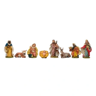 Kerstgroep 8-delig Nordic Stijl - 12 cm