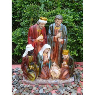 Beeld Kerstgroep - Gekleurd