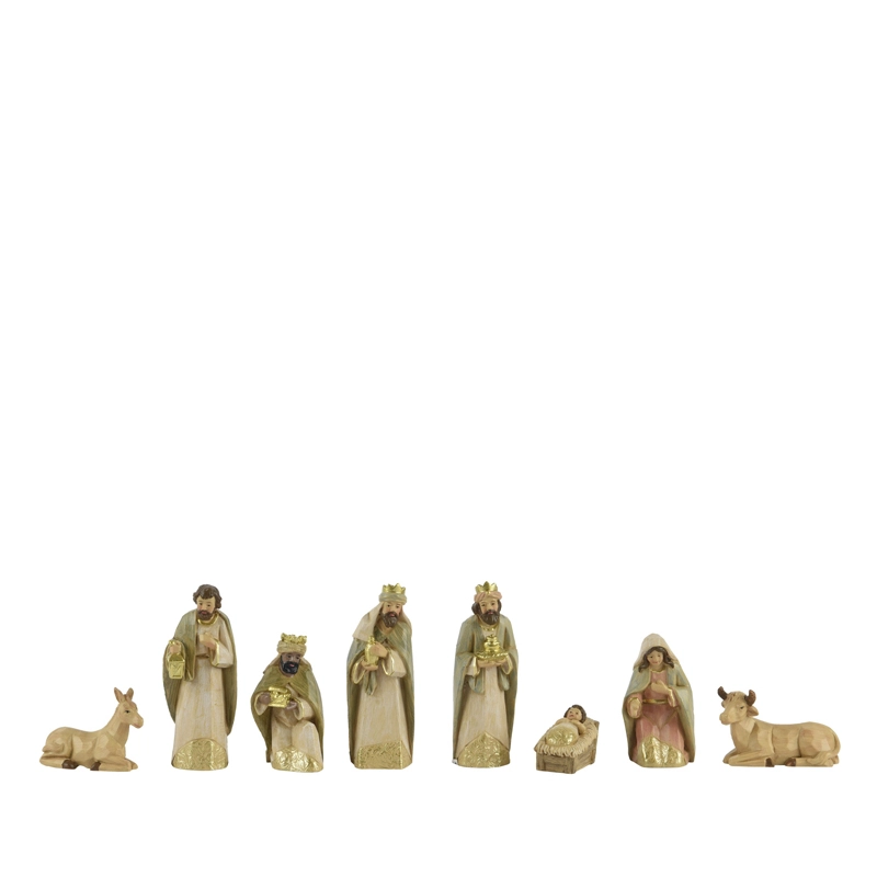 Kerststal Set 8-delig Rustiek