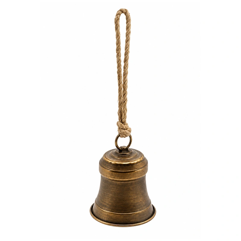 Kersthanger Bell Rustic Bruin - 13x15 cm