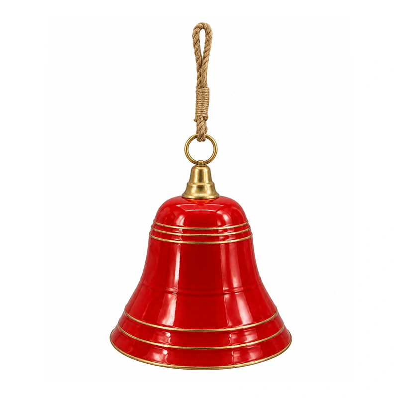 Kersthanger Christmas Bell Rood - 51x64 cm