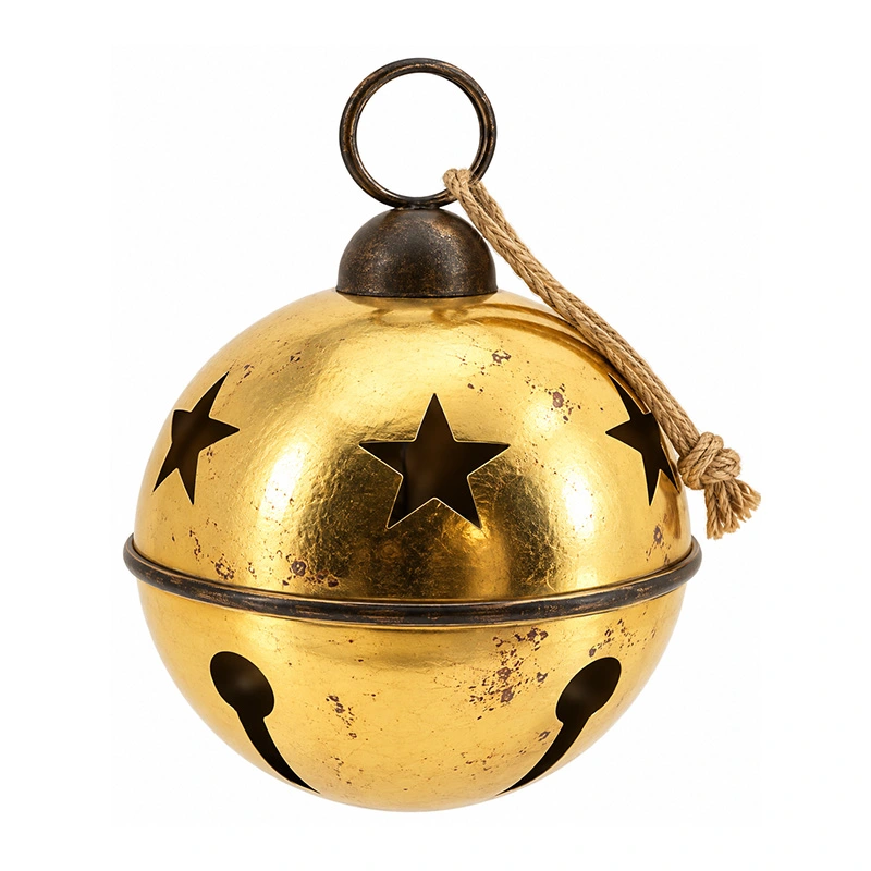 Kersthanger Jingle Bell Goud - 54x69 cm