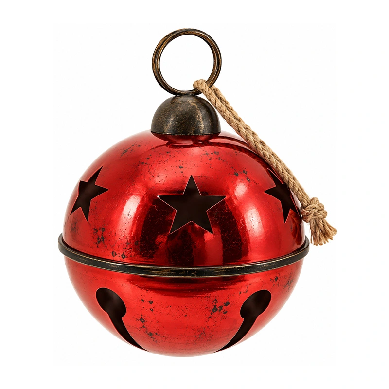 Kersthanger Jingle Bell Rood - 42x55 cm