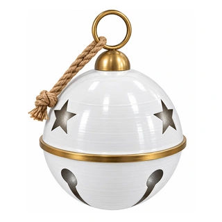 Kersthanger Jingle Bell Star Rood - 20,5x28,5 cm