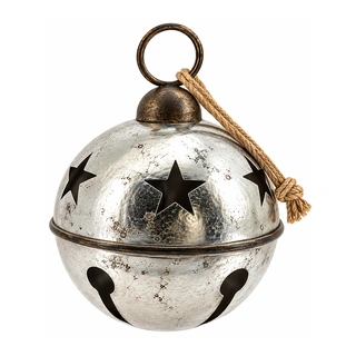 Kersthanger Jingle Bell Zilver - 61x76 cm