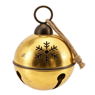 Kersthanger Snow Bell Goud - 20x30 cm