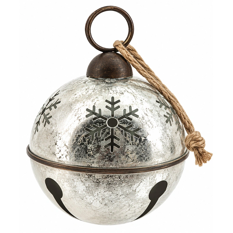 Kersthanger Snow Bell Zilver - 20x30 cm