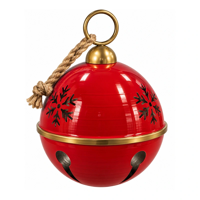 Kersthanger Snowbell Joy Rood - 52x65,5 cm