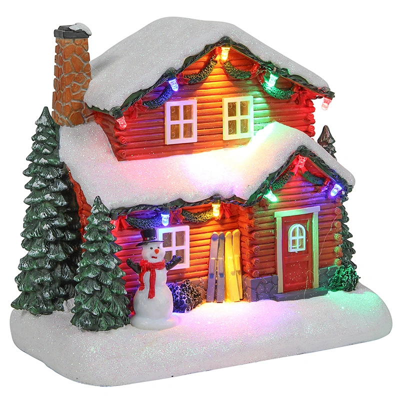 Kersthuis LED - 18 cm